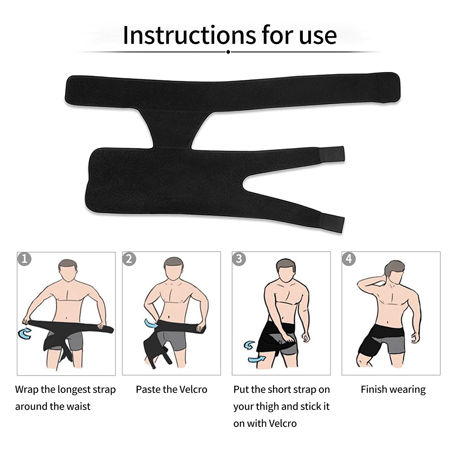 Hip Brace for Sciatica & Groin Pain Relief – Compression Support Wrap