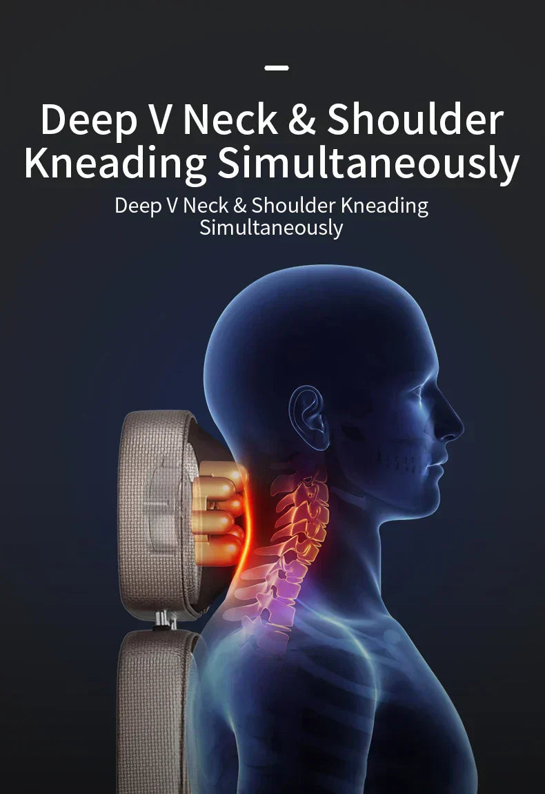 Electric Full Body Massage Chair – Shiatsu Kneading, Heating & Vibration