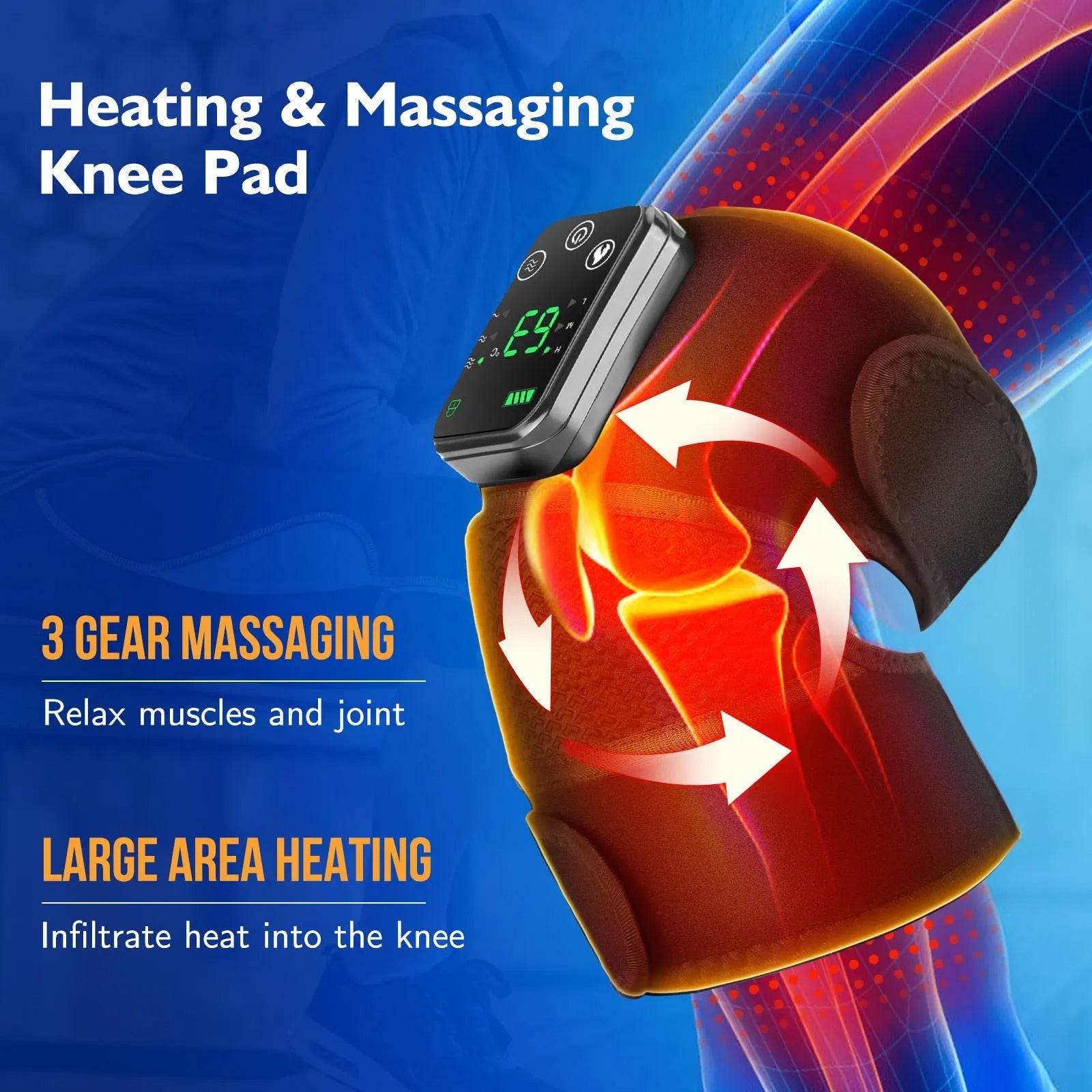 Electric Vibration Heating Massager for Shoulder, Knee & Elbow